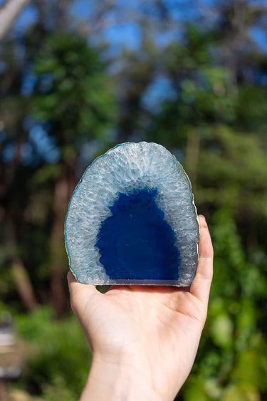 Blue Agate Candle Holder